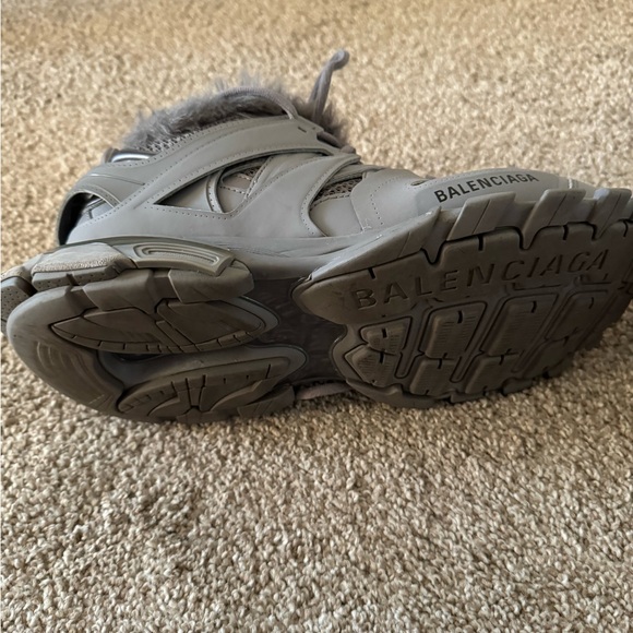 BALENCIAGA Faux Fur Track Athletic Sneakers - Picture 14 of 15